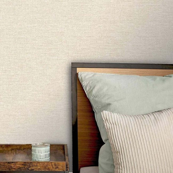 Sample - Fiji Plain Texture - Linen Almost Gold