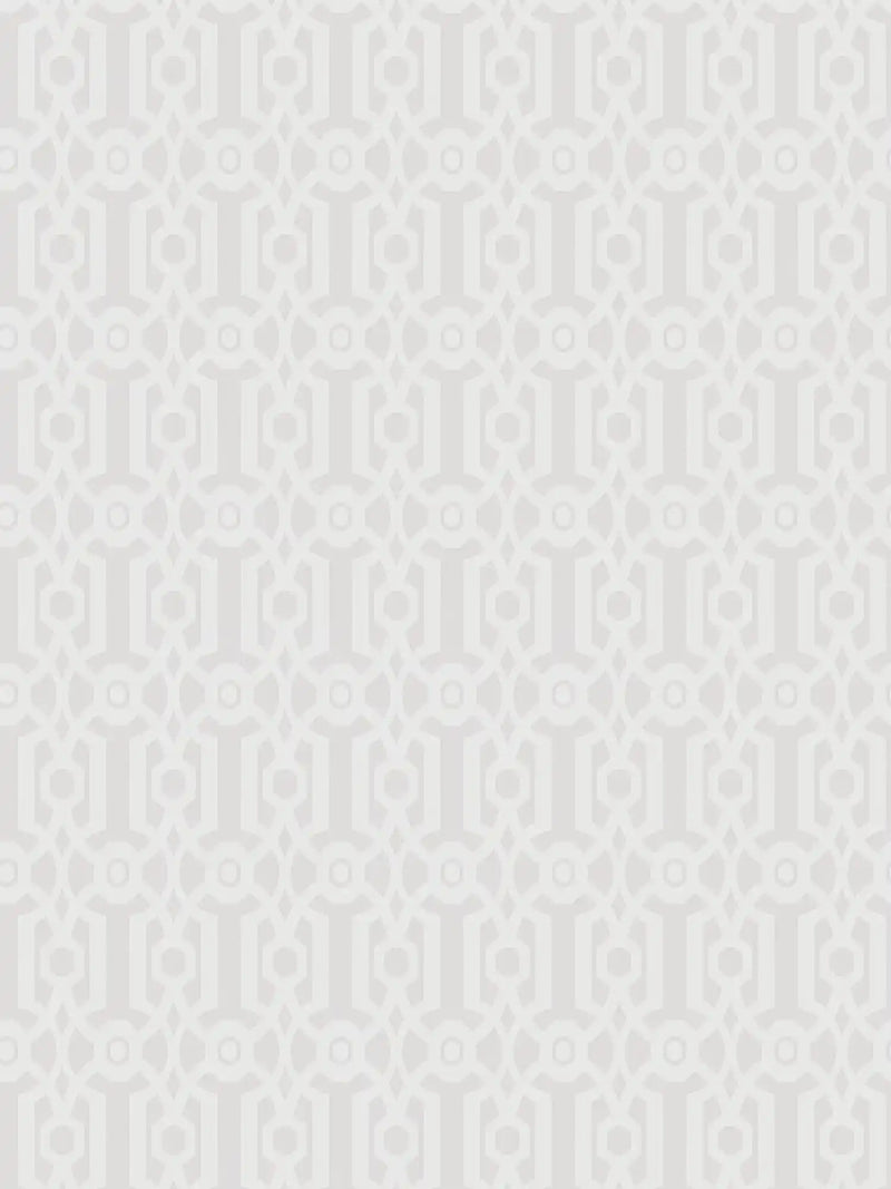Baroque Pattern Wallpaper - White