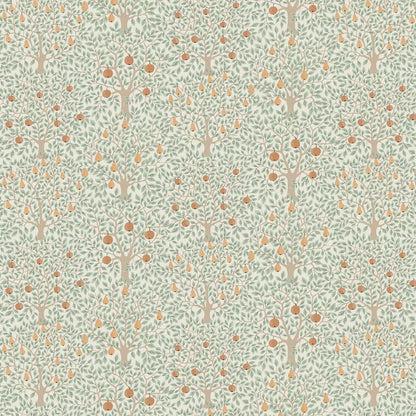 Pomona Pear Wallpaper - Green/Orange