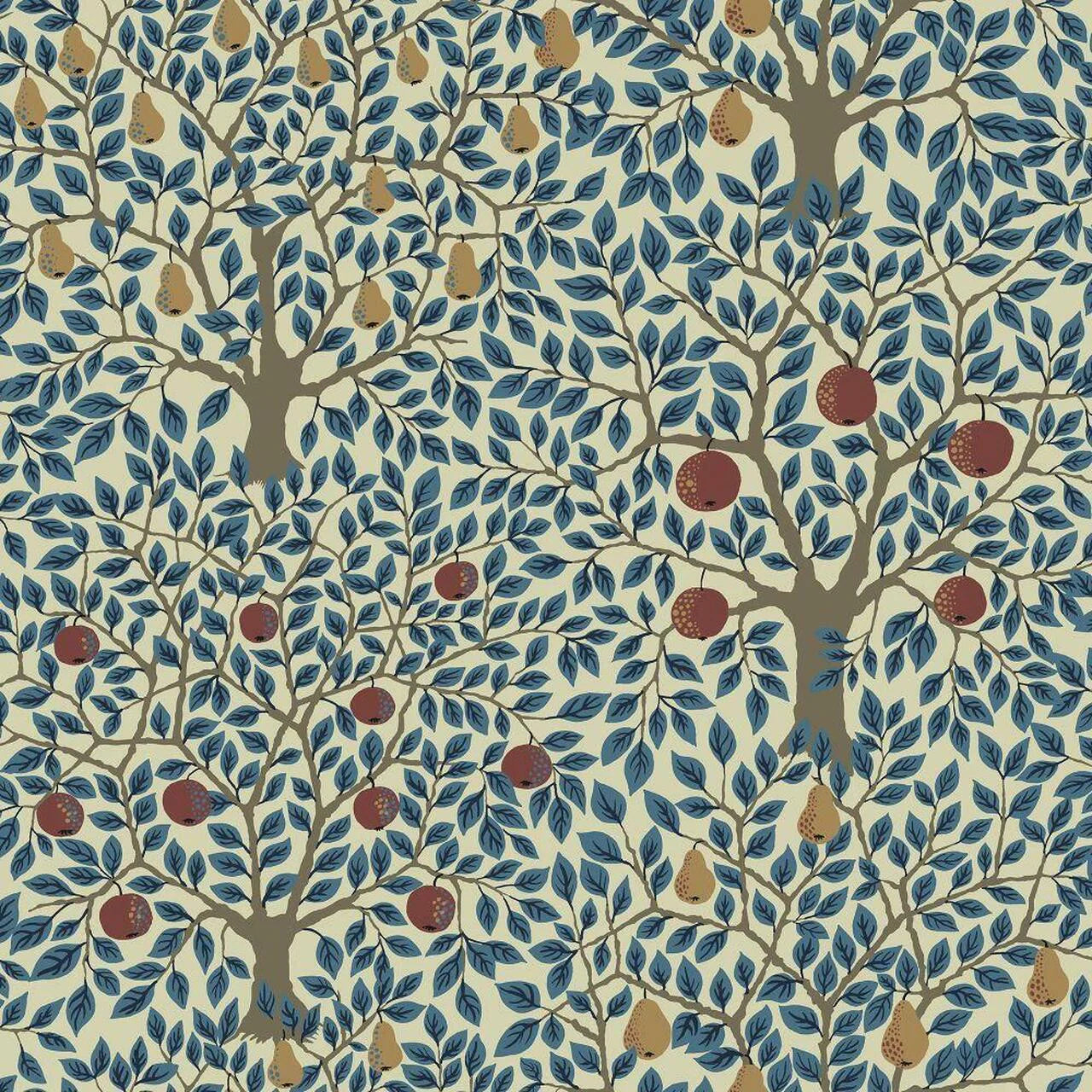 Pomona Pear Wallpaper - Blue