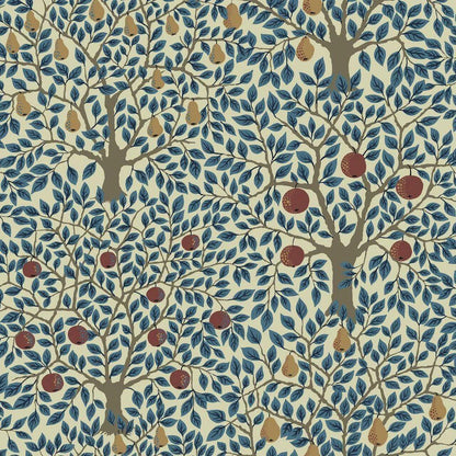 Pomona Pear Wallpaper - Blue