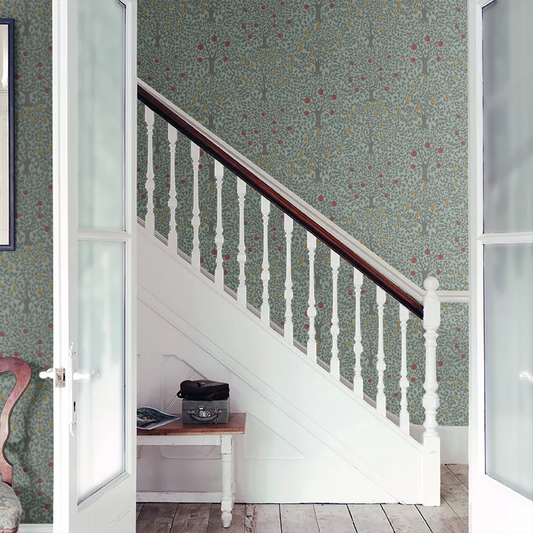 Pomona Pear Wallpaper - Green
