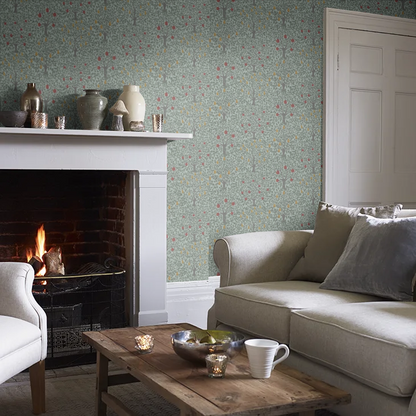 Pomona Pear Wallpaper - Green