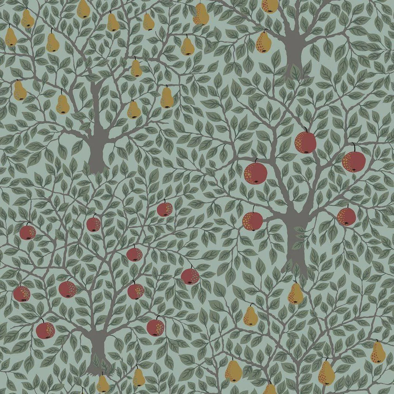 Pomona Pear Wallpaper - Green