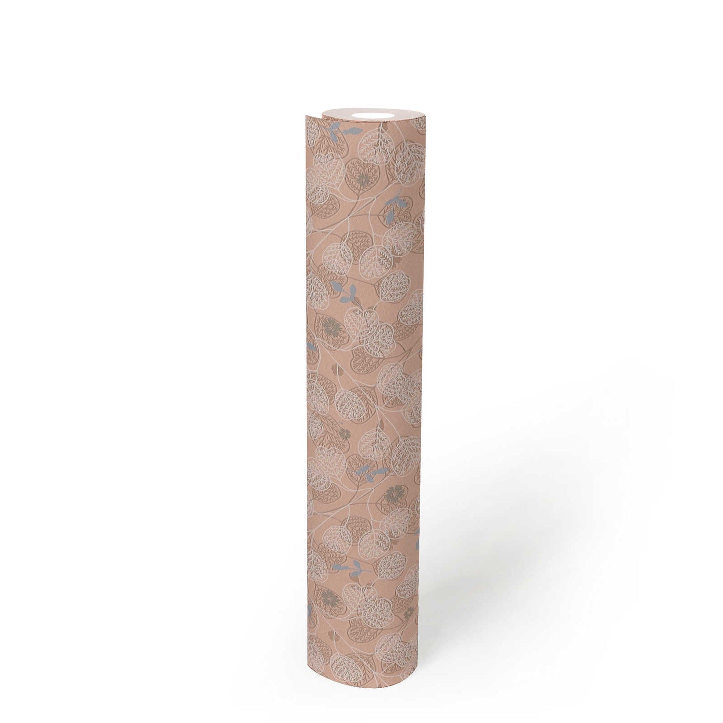 Leafy Heart - Wallpaper - Pink