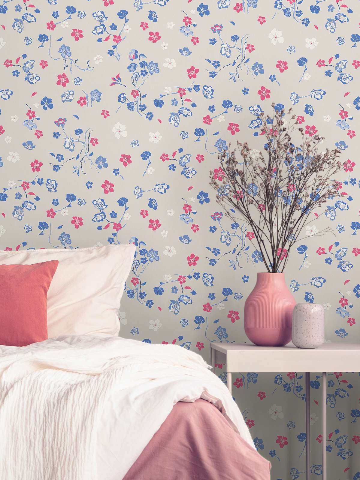 Paradise Blooms Wallpaper - House of Turnowsky - Beige/Blue