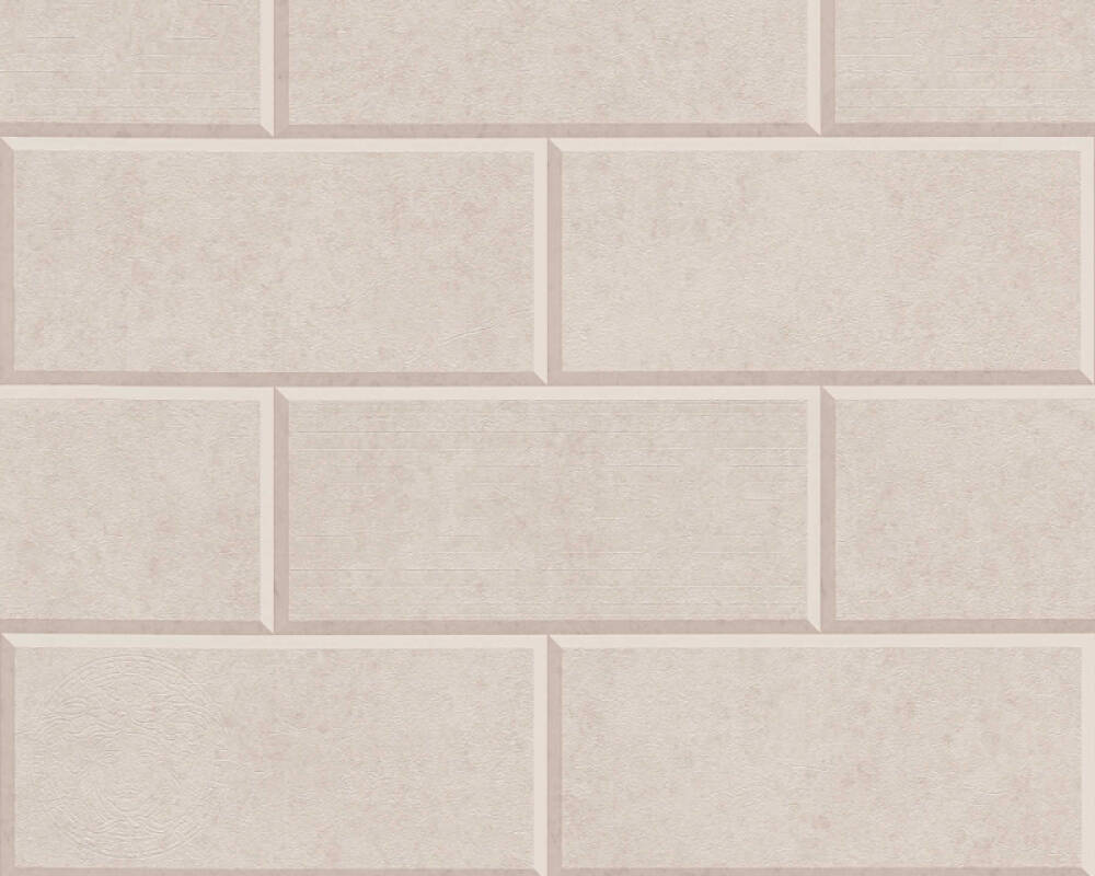 Solid Bricks Wallpaper (Versace 3 Collection) - Beige