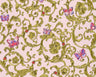 Versace Florals Wallpaper (Versace 3 Collection) - Green/Pink