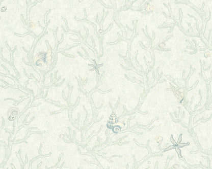 Coral Branches Wallpaper (Versace 3 Collection) - Green