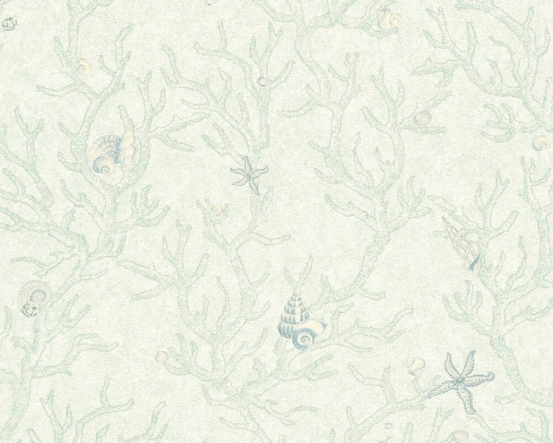 Coral Branches Wallpaper (Versace 3 Collection) - Green