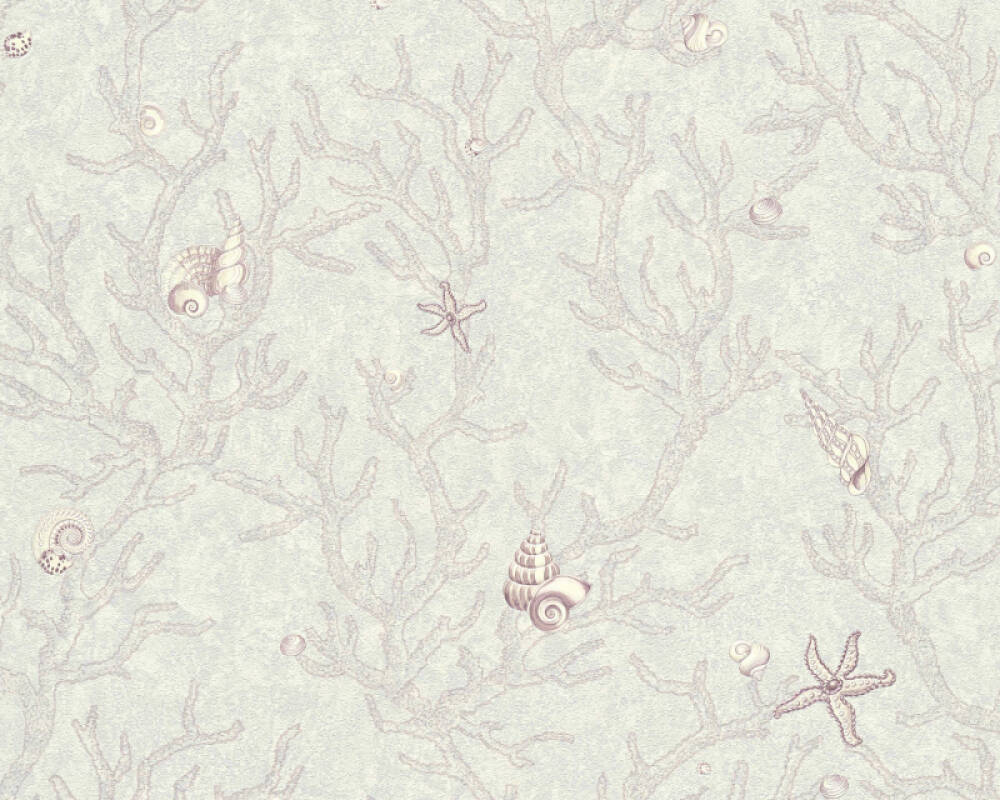 Coral Branches Wallpaper (Versace 3 Collection) - Grey