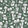 Fungi - NZ Wallpaper - Forest Green