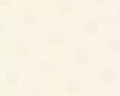 Medusa Heads Vinyl Wallpaper - Cream - Discontinuing