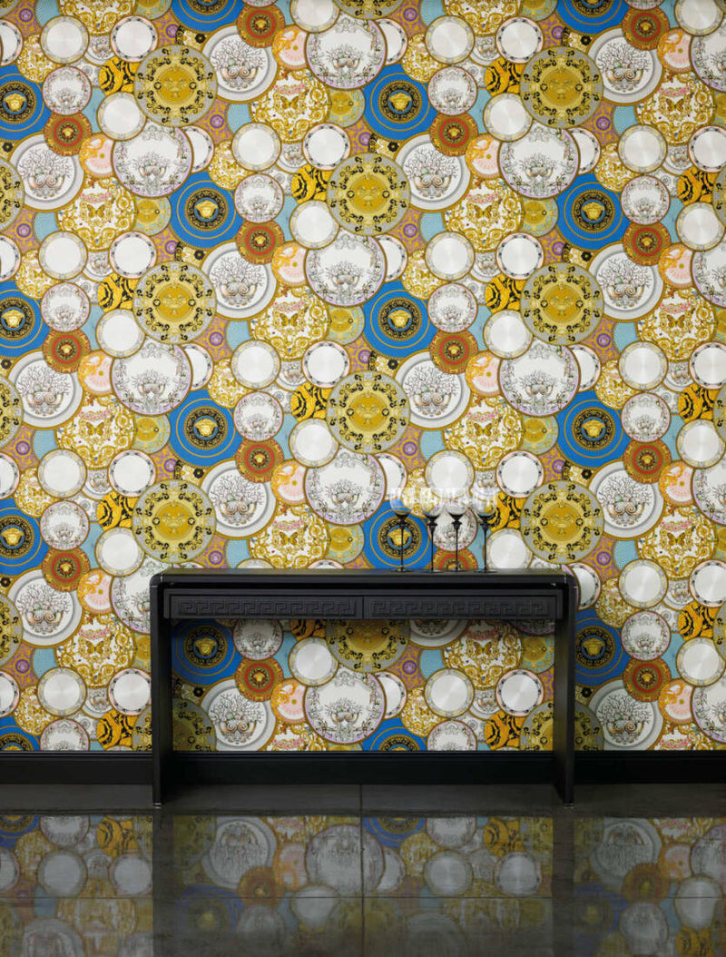 Plates Of Versace Wallpaper (Versace 3 Collection) - Gold
