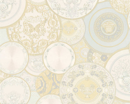 Plates Of Versace Wallpaper (Versace 3 Collection) - Cream