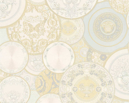 Plates Of Versace Wallpaper (Versace 3 Collection) - Cream