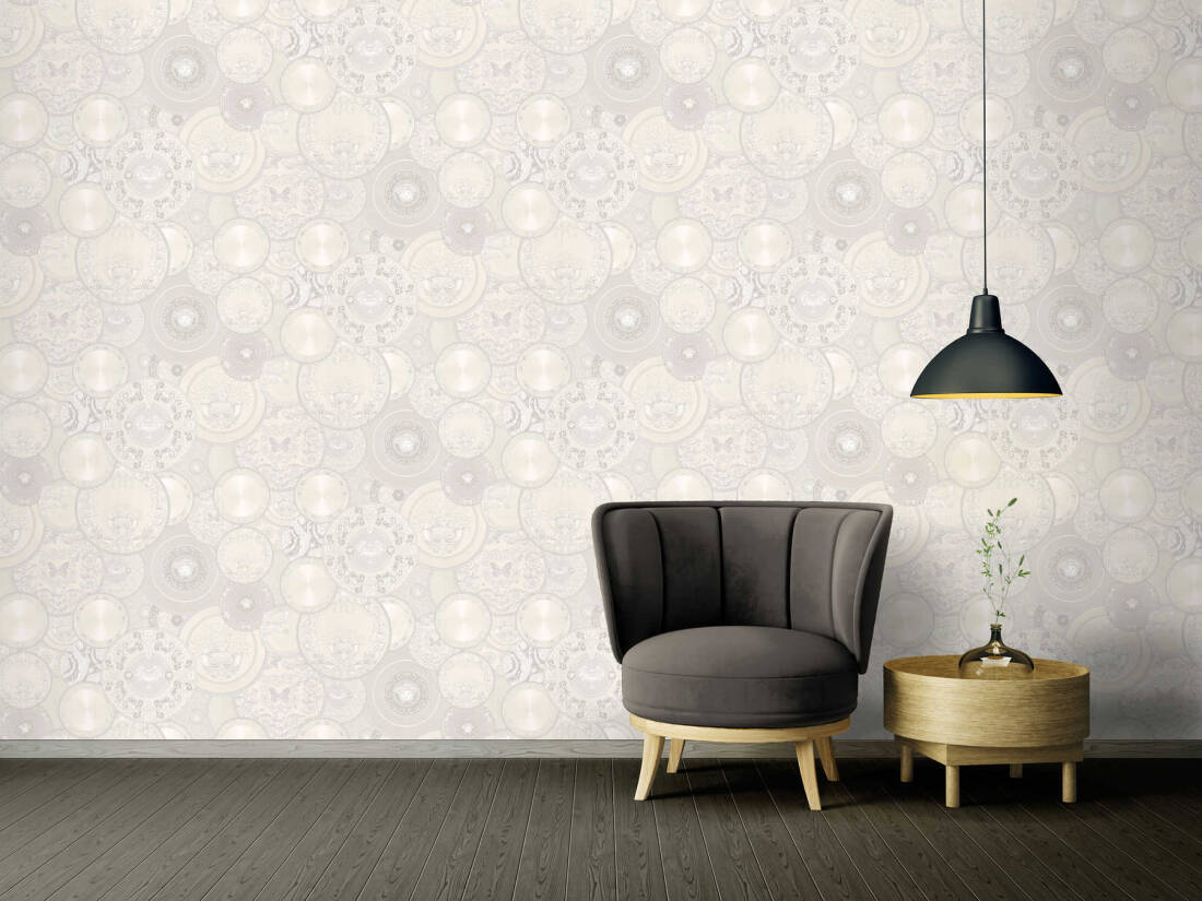 Plates Of Versace Wallpaper (Versace 3 Collection) - White