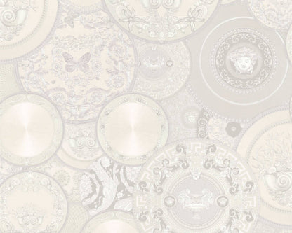 Plates Of Versace Wallpaper (Versace 3 Collection) - White