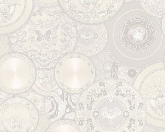 Plates Of Versace Wallpaper (Versace 3 Collection) - White