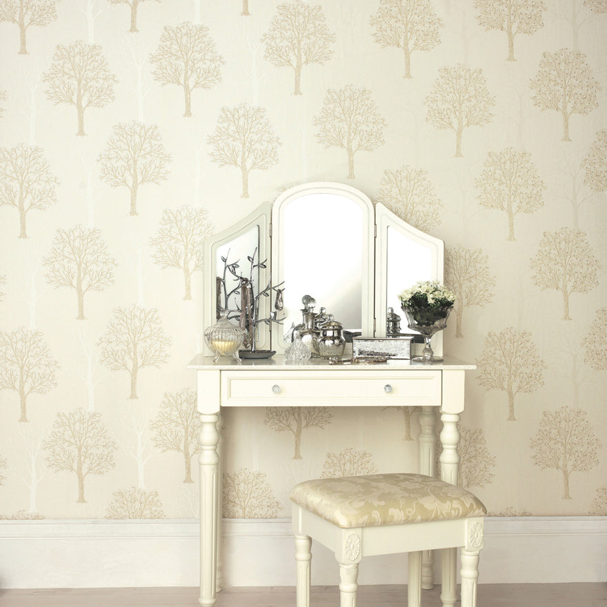 Ornella Textured Wallpaper - Cream