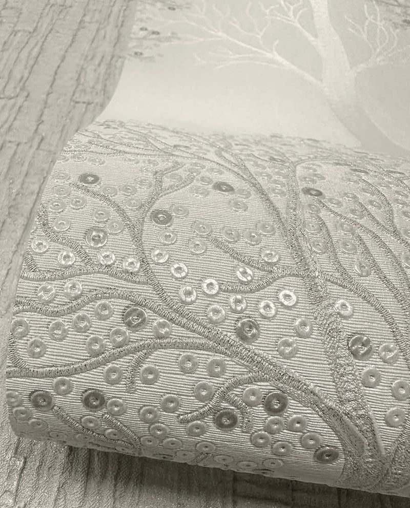 Ornella Textured Wallpaper - Grey