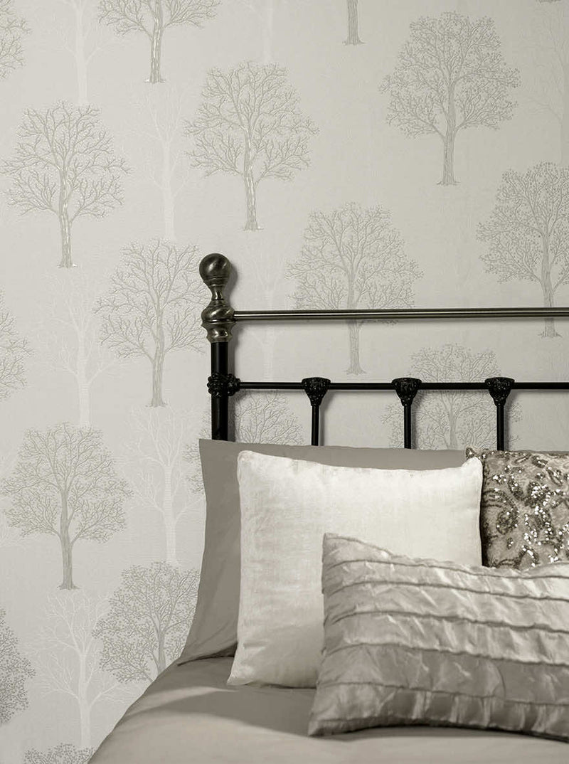 Ornella Textured Wallpaper - Grey