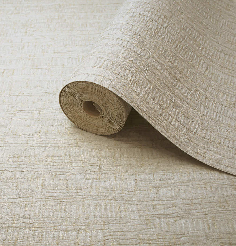 Ornella Bark Wallpaper - Cream