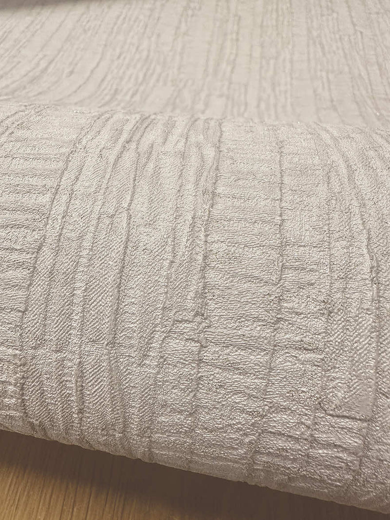Ornella Bark Wallpaper - Cream
