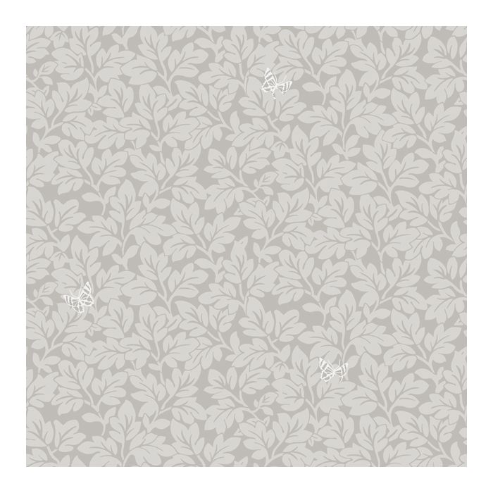 Lunden Butterfly Wallpaper - Grey - Discontinuing