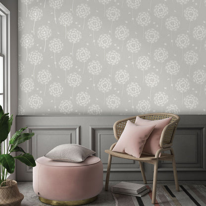 Allora - Brioso Wallpaper - Grey