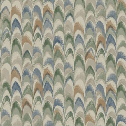 Ruba - Peacock feathers Wallpaper - Multi-Coloured - LAST 6 ROLLS