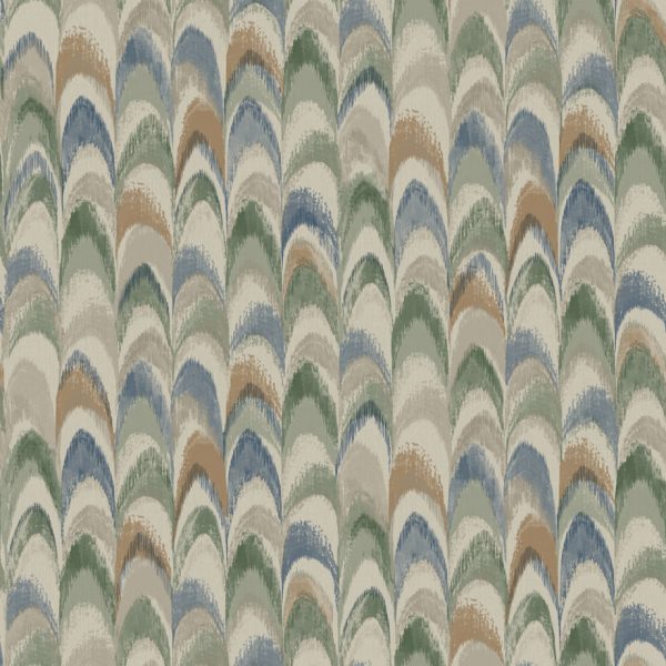 Ruba - Peacock feathers Wallpaper - Teal