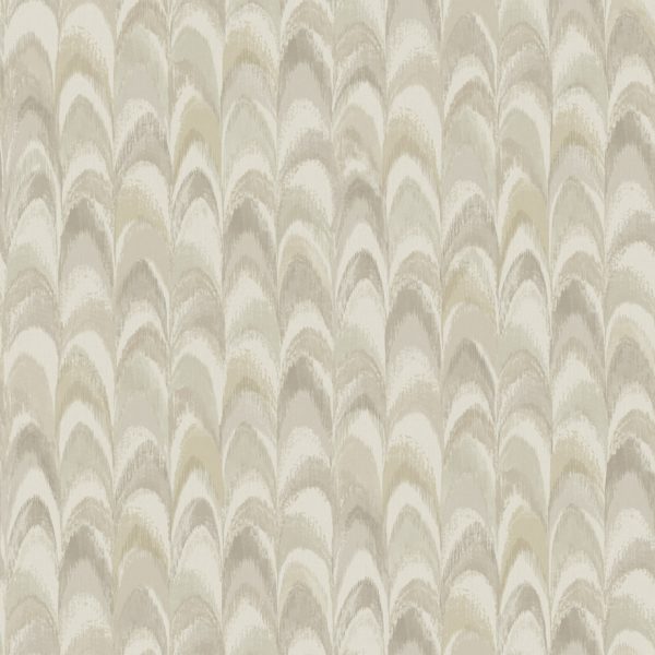 Ruba - Peacock feathers Wallpaper - Beige/Cream