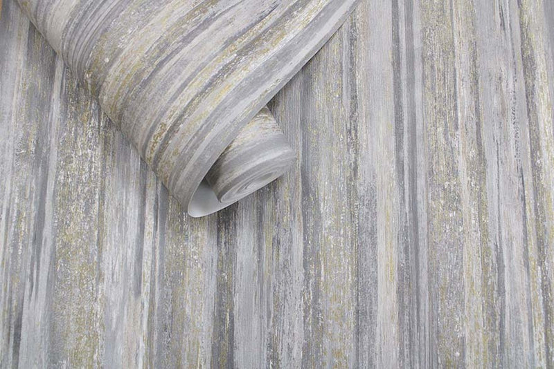 Lindora - metallic stripe Wallpaper - Teal