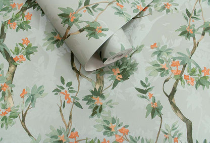 Folia - Blossoming Tree Wallpaper - Duck Egg - Last 16 Rolls