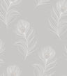 Pavona - Peacock Wallpaper - Grey