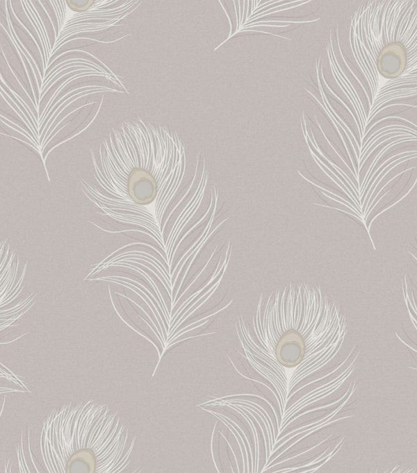 Sample - Pavona - Peacock Wallpaper - Heather