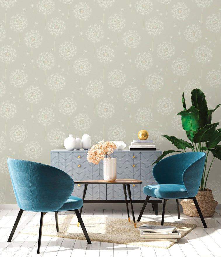 Allora - Brioso Wallpaper - Sage