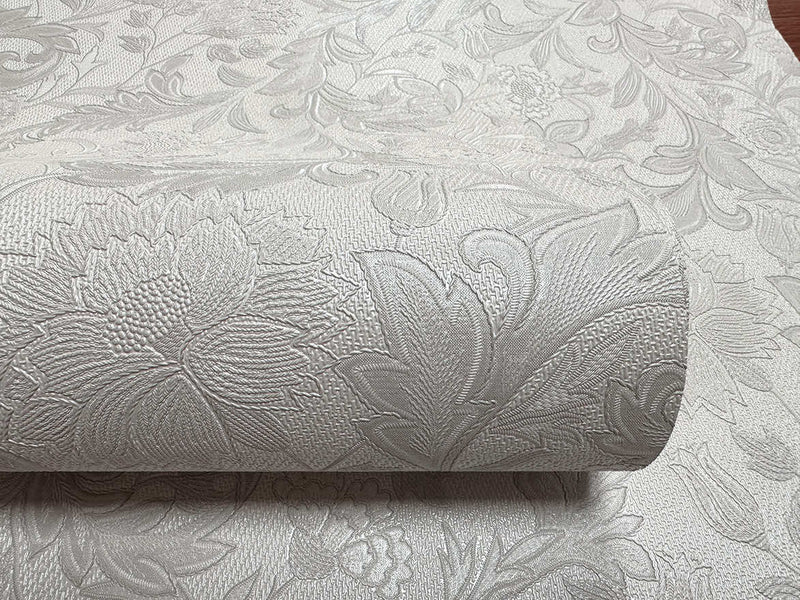 Bilbury Floral Wallpaper - Dove