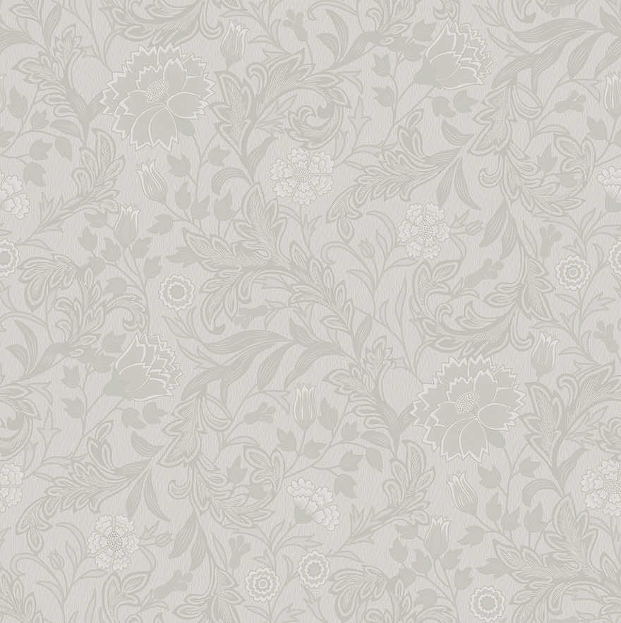 Sample - Bilbury Floral Wallpaper - Dove