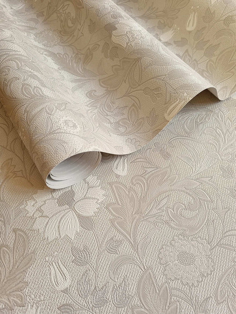 Bilbury Floral Wallpaper - Beige