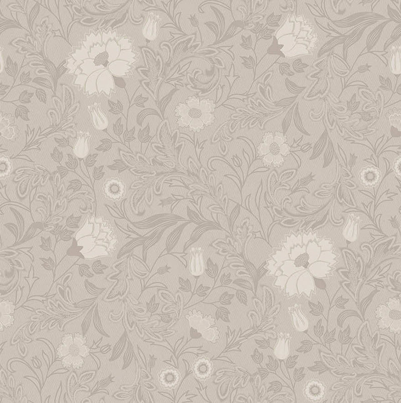 Bilbury Floral Wallpaper - Beige