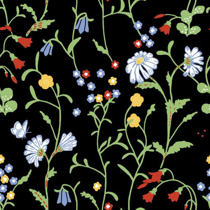 Midsommar Wallpaper - Black - Discontinuing