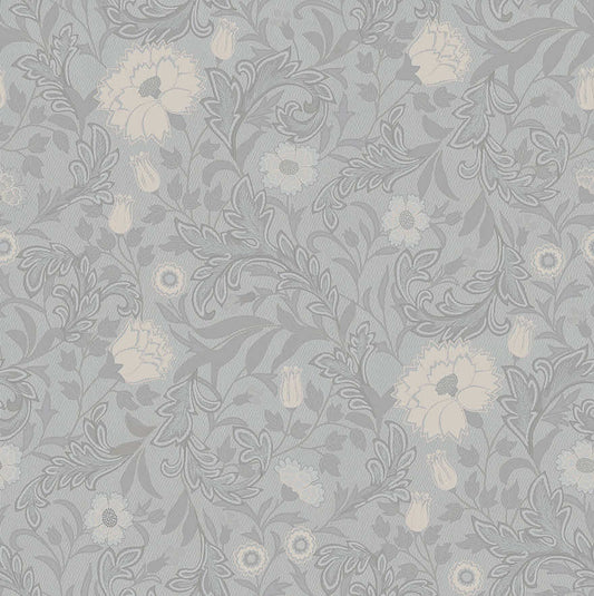 Bilbury Floral Wallpaper - Blue