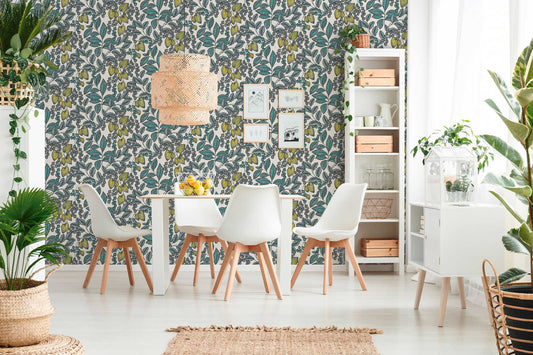 Floral Vine Wallpaper - Cream
