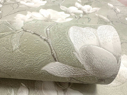 Petalina Textured Wallpaper - Sage