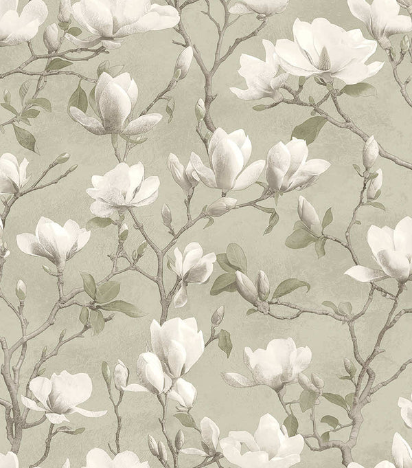 Sample - Petalina Textured Wallpaper - Sage