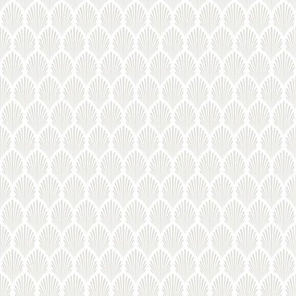 Elsa Historical Wallpaper - White/Silver - Discontinuing