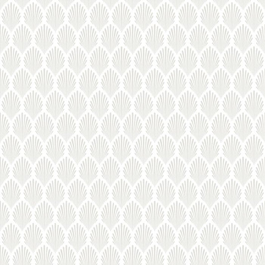 Elsa Historical Wallpaper - White/Silver - Discontinuing