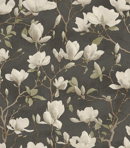 Petalina Textured Wallpaper - Charcoal